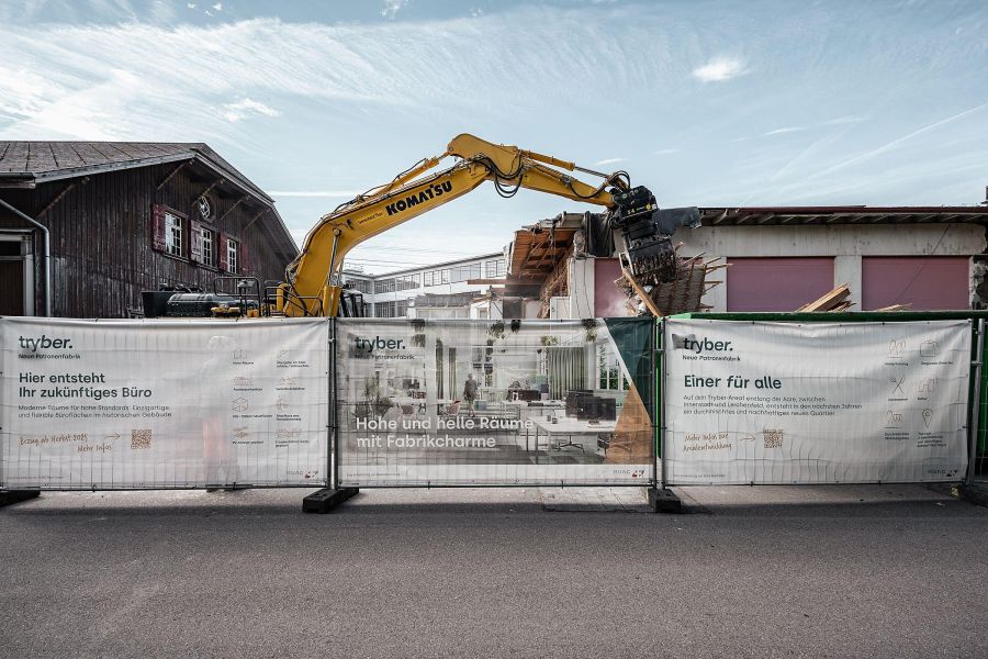 Die Umbau- und Abbrucharbeiten sind gestartet.